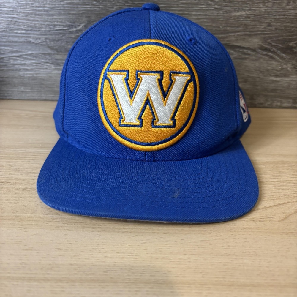 Golden State Warriors Hat Cap Snap Back Mens Blue NBA Basketball Throwback
